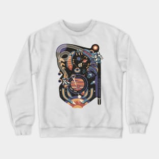 Pinball Space Machine Light by Tobe Fonseca Crewneck Sweatshirt